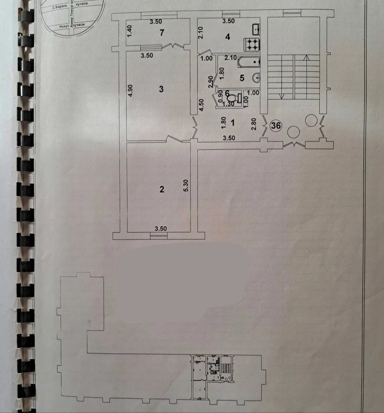 Сотилади 2 хонали квартира, 63 м², 3/4 қават — Миробод тумани