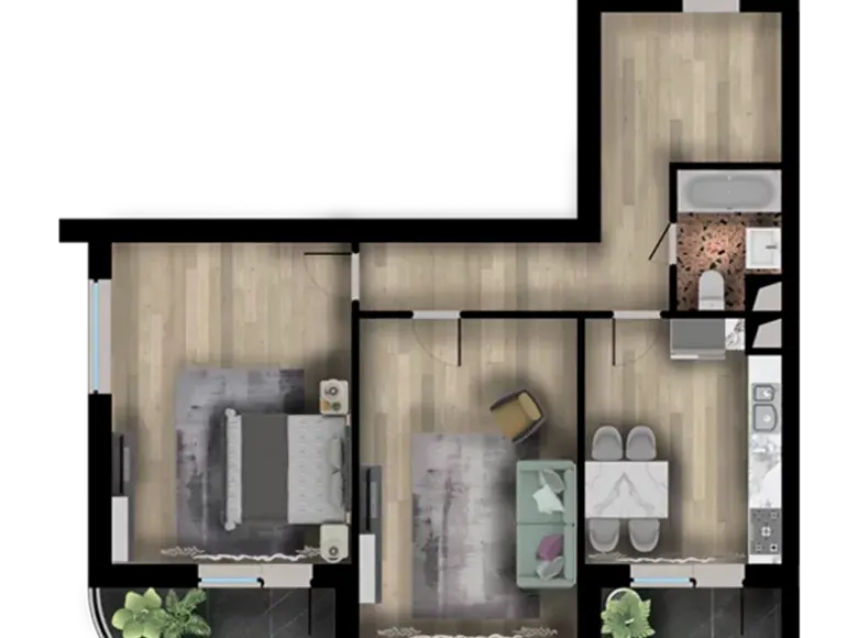 Сотилади 2 хонали квартира, 90 м², 4/9 қават — Сергели тумани