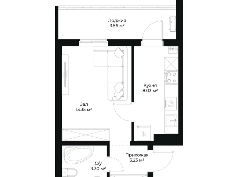 Сотилади 1 хонали квартира, 31 м², 4/16 қават — Яшнобод тумани