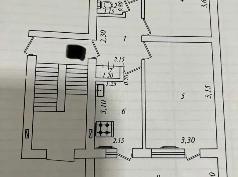 Продаётся 2-комнатная квартира, 60 м², 1/4 этаж — Юнусабадский район