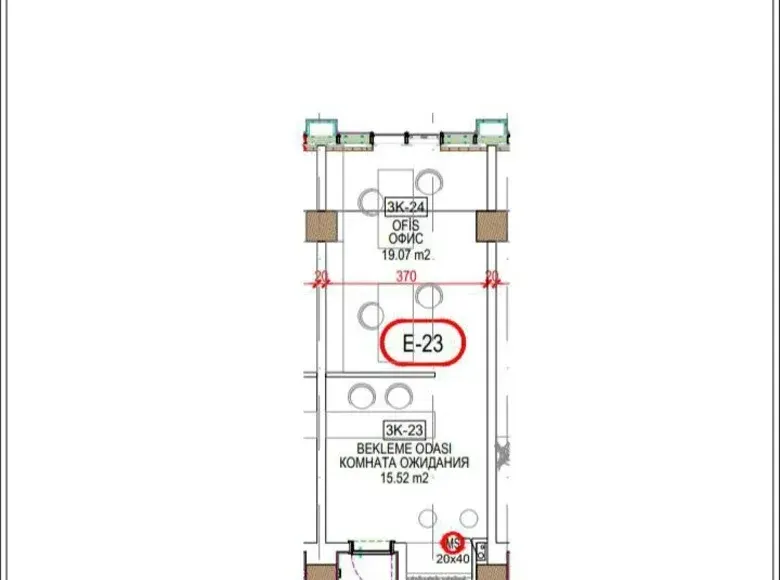 Ижарага берилади тижорат биноси, 40 м², 3/51 қават — Чилонзор тумани