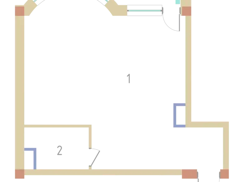 Сотилади 1 хонали квартира, 52 м², 9/9 қават — Сергели тумани