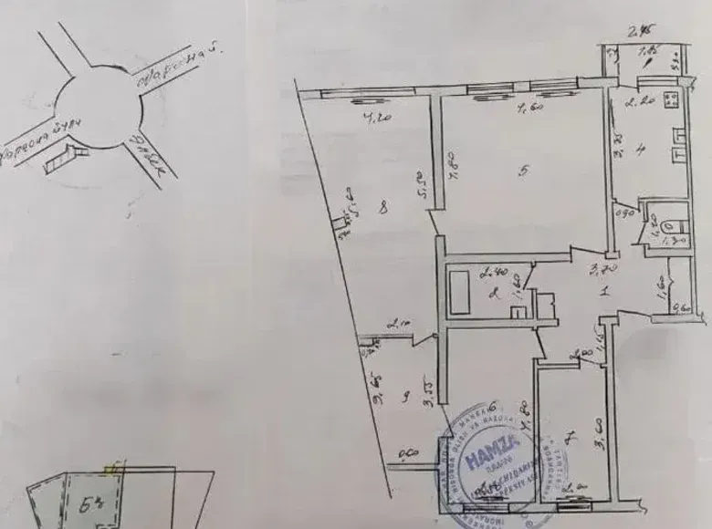 Сотилади 3 хонали квартира, 100 м², 5/9 қават — Яшнобод тумани