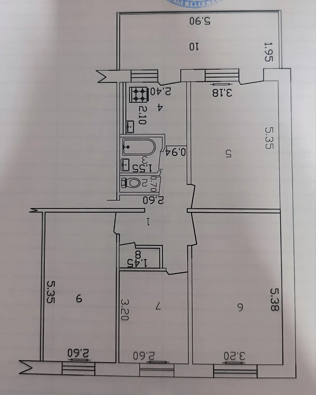 Продаётся 4-комнатная квартира, 85 м², 5/5 этаж — Мирзо-Улугбекский район