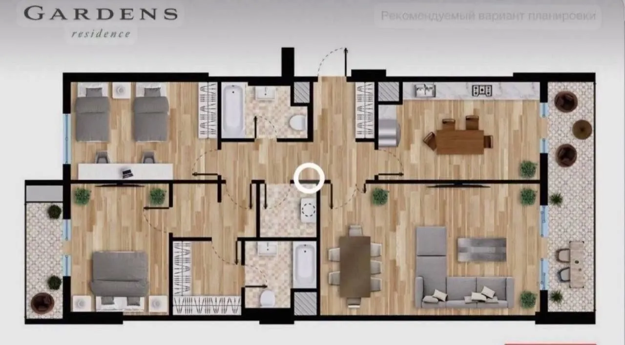 Продаётся 3-комнатная квартира, 110 м², 6/8 этаж — Шайхантахурский район