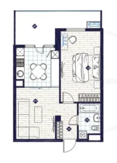 Сотилади 2 хонали квартира, 46 м², 2/12 қават — Юнусобод тумани