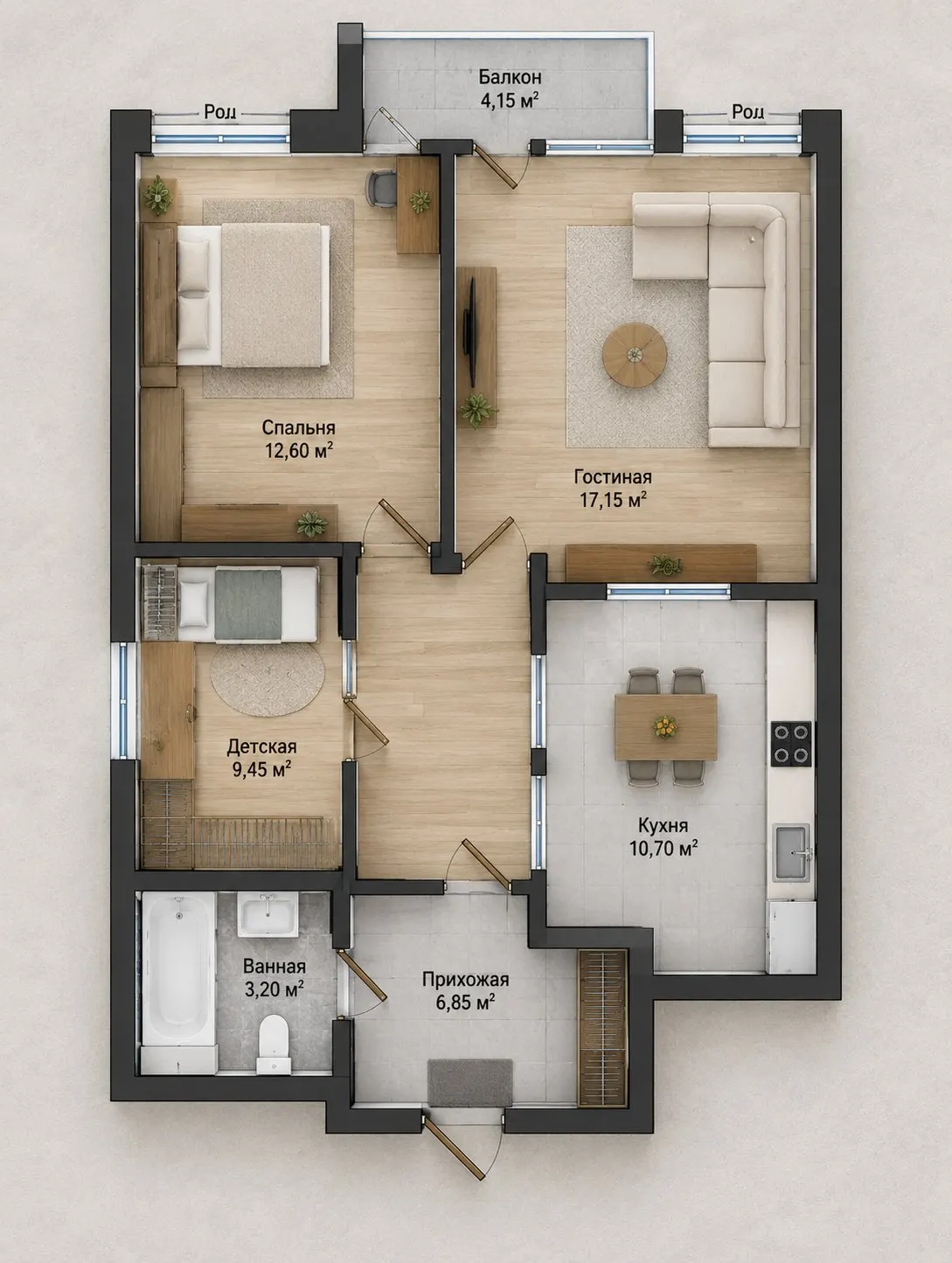 Продаётся 3-комнатная квартира, 75 м², 6/9 этаж — Мирзо-Улугбекский район