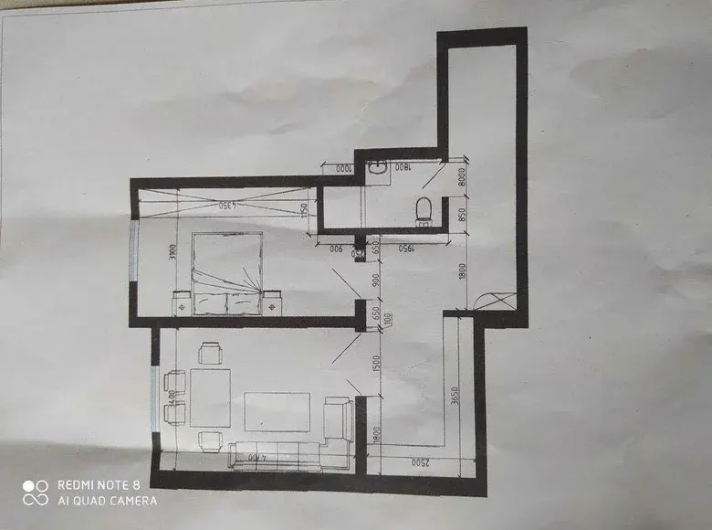 Sotiladi 2 xonali kvartira, 57 m², 6/9 qavat — Chilonzor tumani