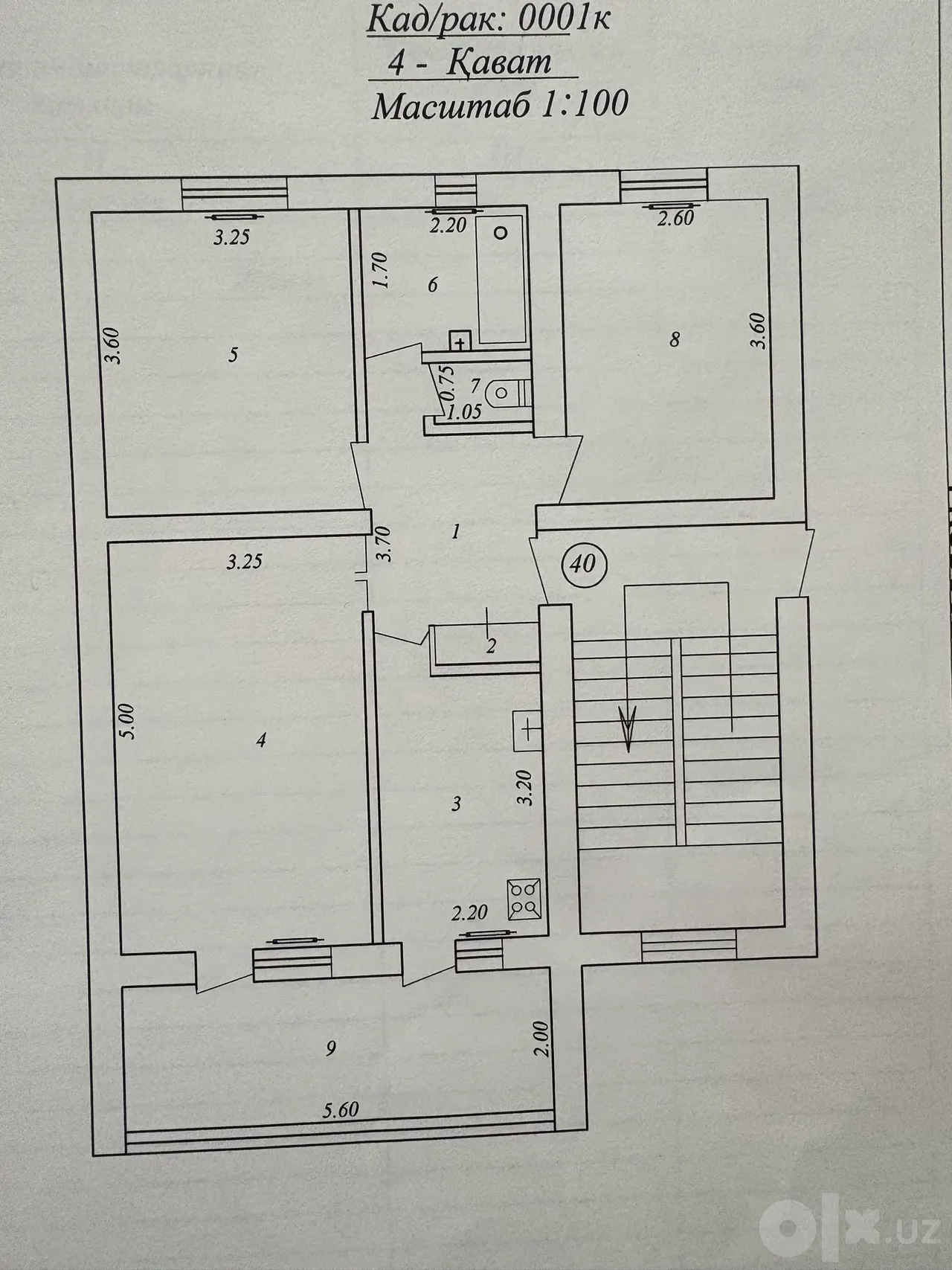 Сотилади 3 хонали квартира, 68 м², 4/4 қават — Шайхонтоҳур тумани
