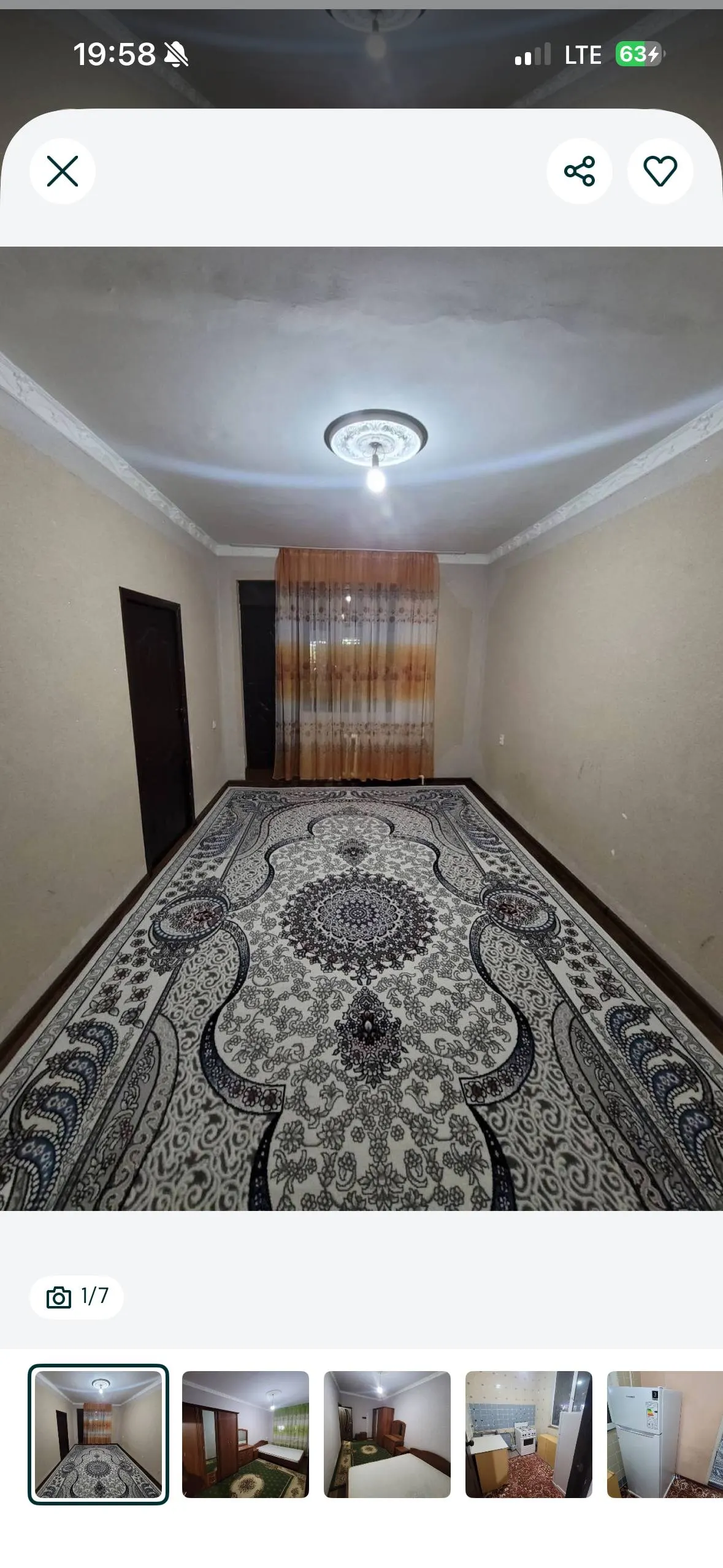 Ижарага берилади 2 хонали квартира, 75 м², 1/9 қават — Чилонзор тумани