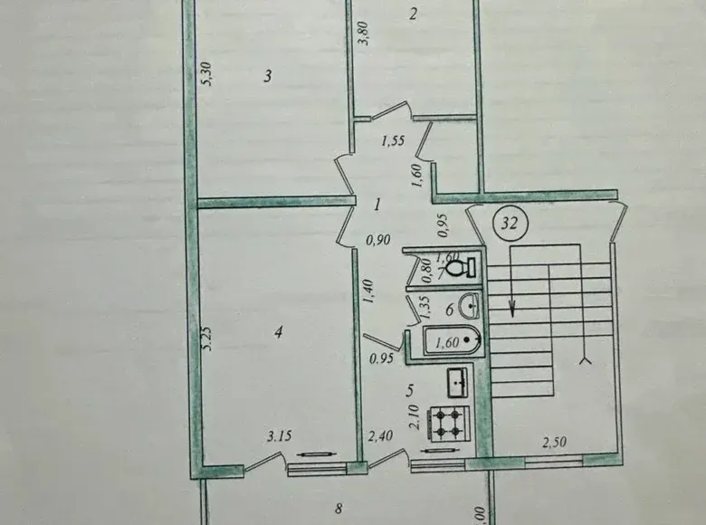 Сотилади 3 хонали квартира, 75 м², 4/5 қават — Чилонзор тумани