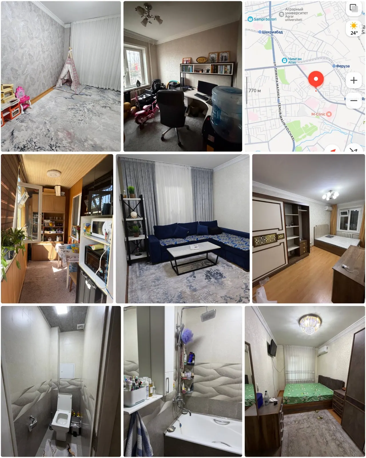 Сотилади 5 хонали квартира, 100 м², 3/4 қават — Мирзо Улуғбек тумани