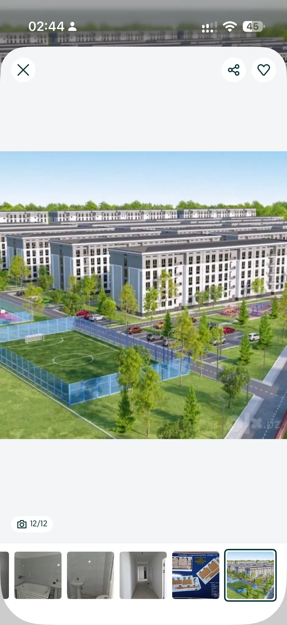 Sotiladi 3 xonali kvartira, 105 m², 1/5 qavat — Zangiota tumani