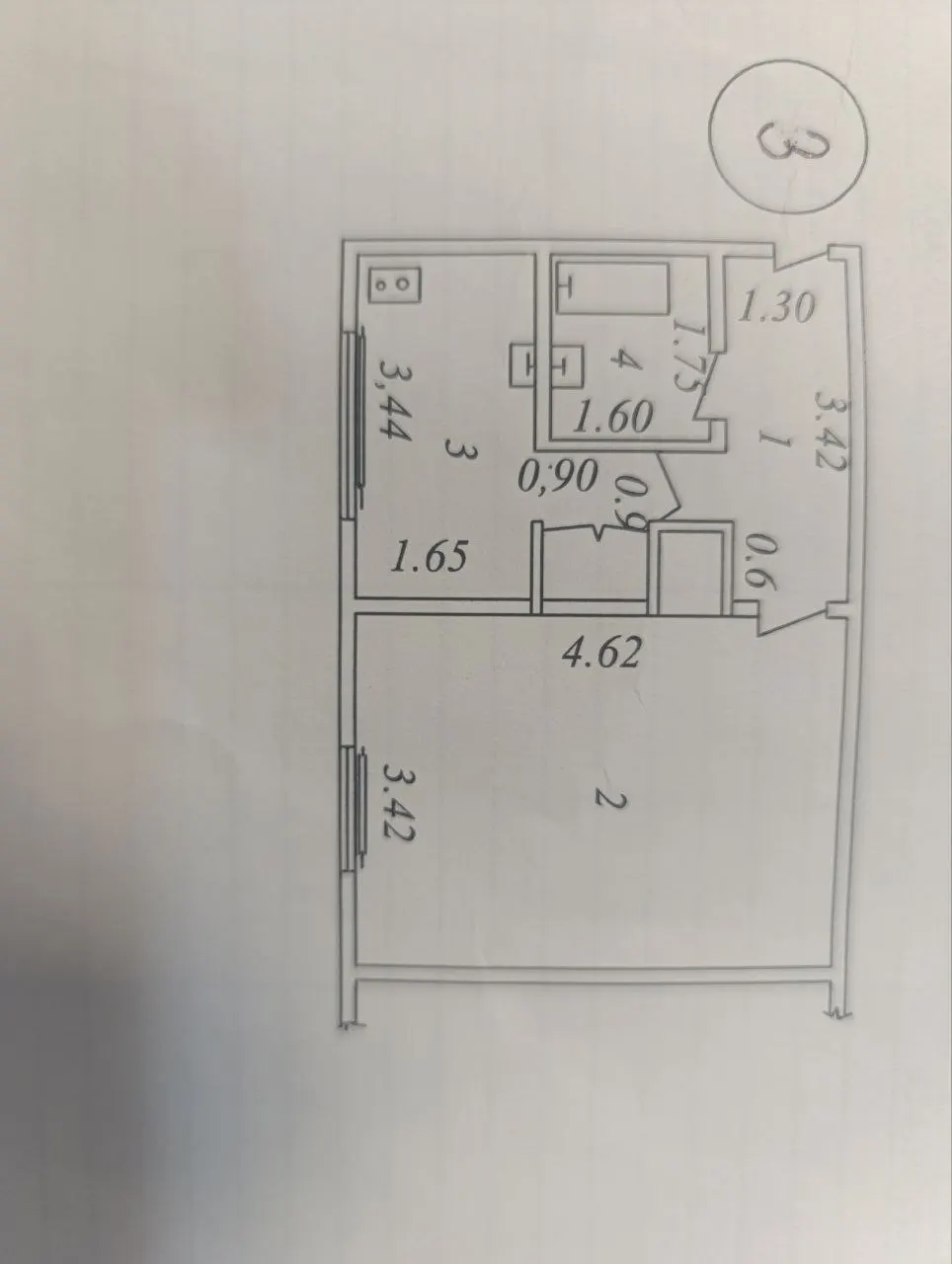 Sotiladi 1 xonali kvartira, 30,4 m², 1/2 qavat — Sergeli tumani