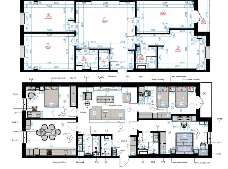 Сотилади 4 хонали квартира, 124 м², 7/10 қават — Юнусобод тумани