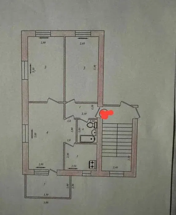 Продаётся 3-комнатная квартира, 65 м², 4/5 этаж — Чиланзарский район