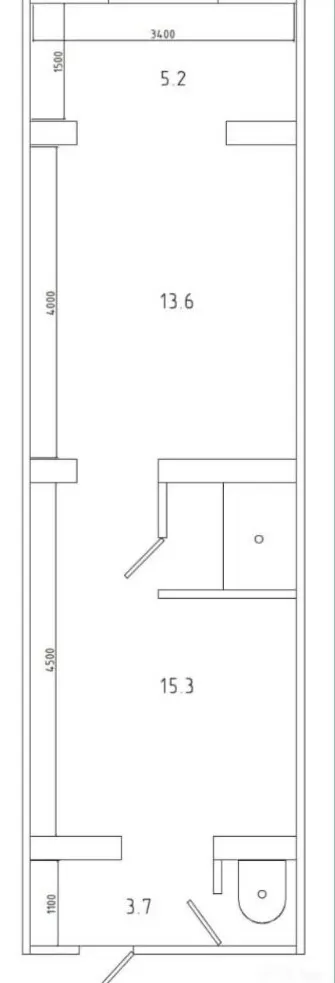Сотилади 1 хонали квартира, 40 м², 1/4 қават — Мирзо Улуғбек тумани