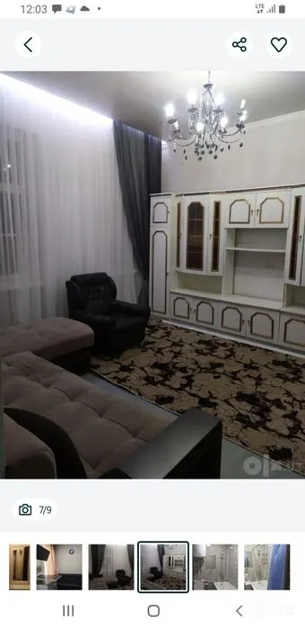 Ижарага берилади 3 хонали квартира, 70 м², 2/4 қават — Яккасарой тумани