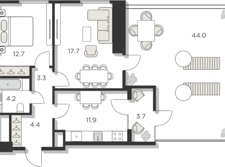 Продаётся 2-комнатная квартира, 71 м², 6/30 этаж — Яшнабадский район