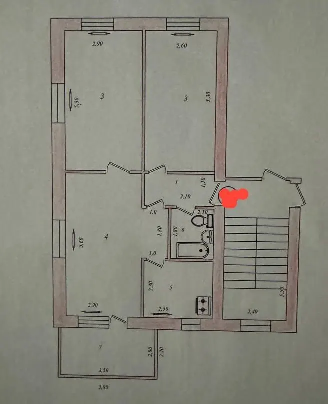 Продаётся 4-комнатная квартира, 65 м², 4/5 этаж — Чиланзарский район