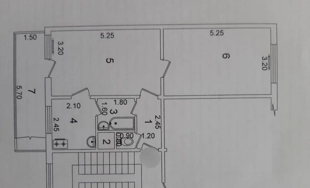 Продаётся 2-комнатная квартира, 54 м², 4/4 этаж — Юнусабадский район