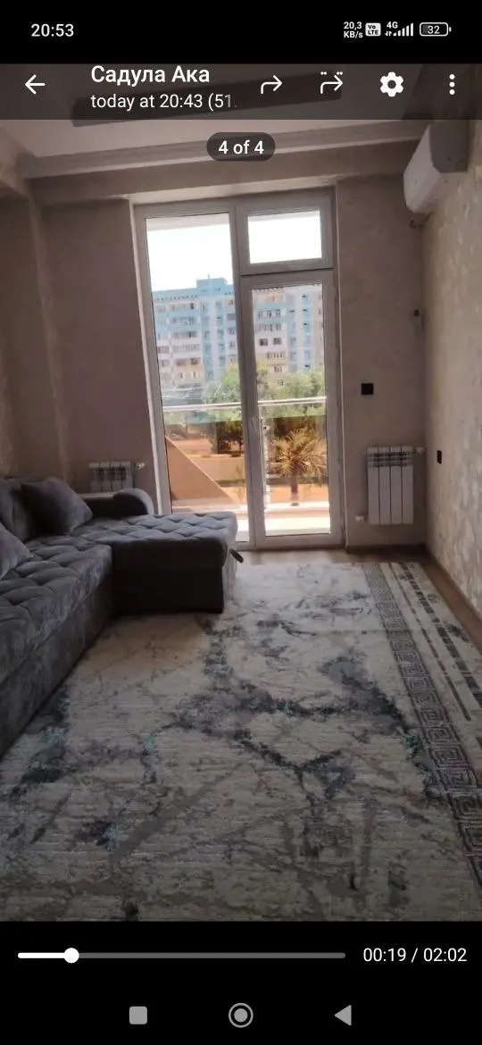 Сдаётся 1-комнатная квартира, 45 м², 2/16 этаж — Юнусабадский район