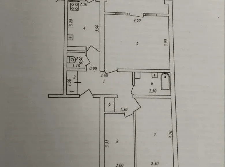 Продаётся 4-комнатная квартира, 68 м², 6/9 этаж — Шайхантахурский район
