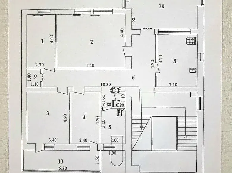 Сотилади 5 хонали квартира, 140 м², 4/5 қават — Миробод тумани