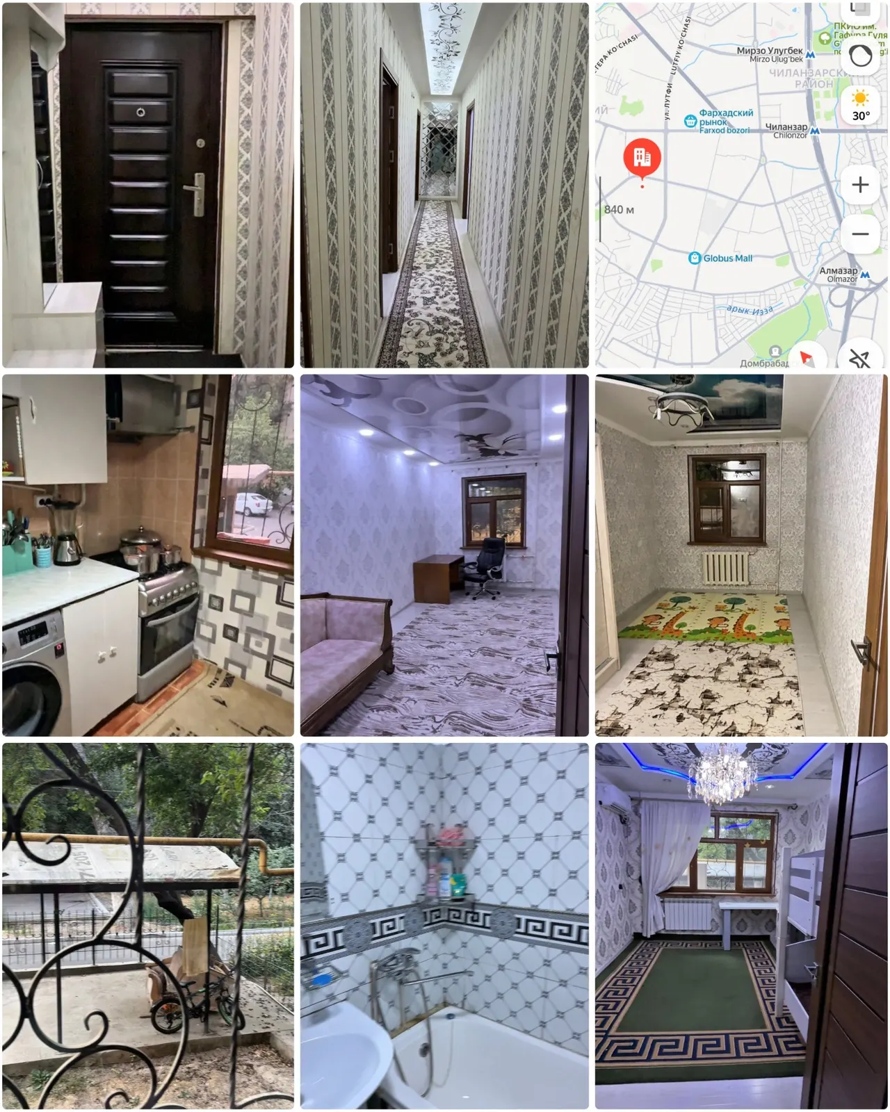 Sotiladi 3 xonali kvartira, 60 m², 1/4 qavat — Uchtepa tumani