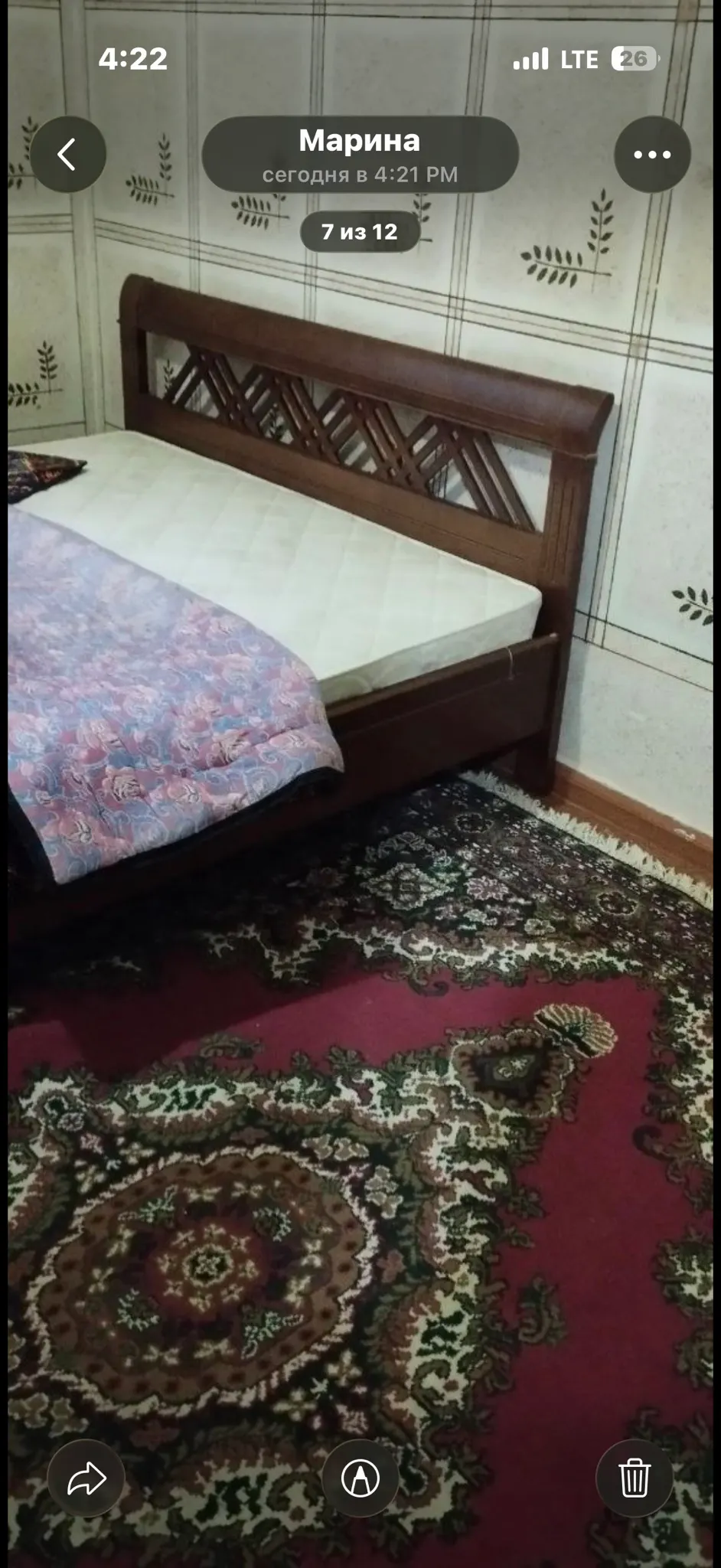 Ijaraga beriladi 2 xonali kvartira, 60 m², 4/4 qavat — Mirzo Ulugʻbek tumani