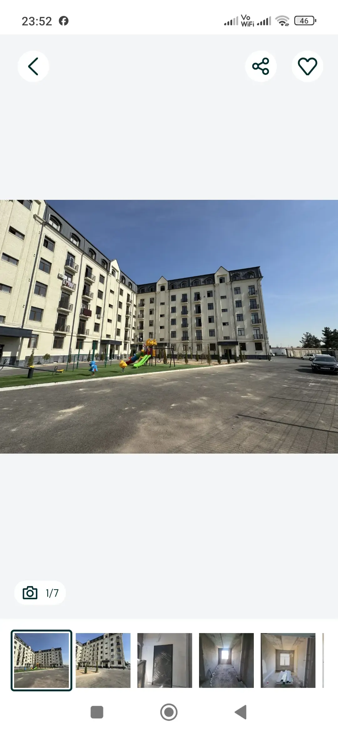Продаётся 2-комнатная квартира, 52 м², 4/6 этаж — Ташкентский район