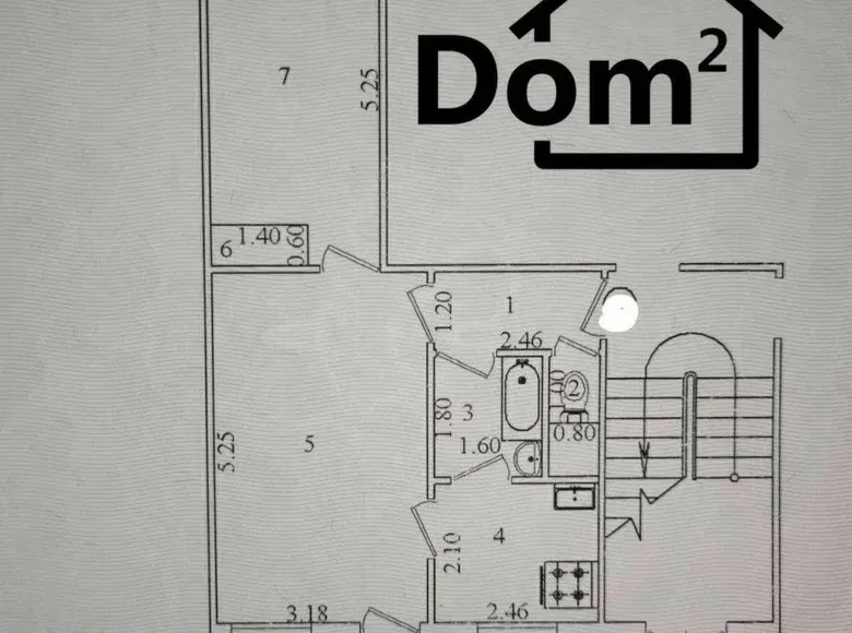 Сотилади 2 хонали квартира, 46 м², 1/4 қават — Чилонзор тумани