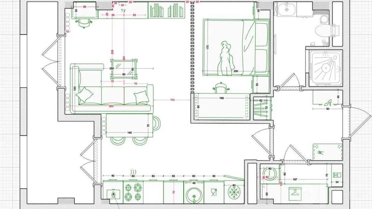 Продаётся 1-комнатная квартира, 52 м², 3/16 этаж — Мирзо-Улугбекский район