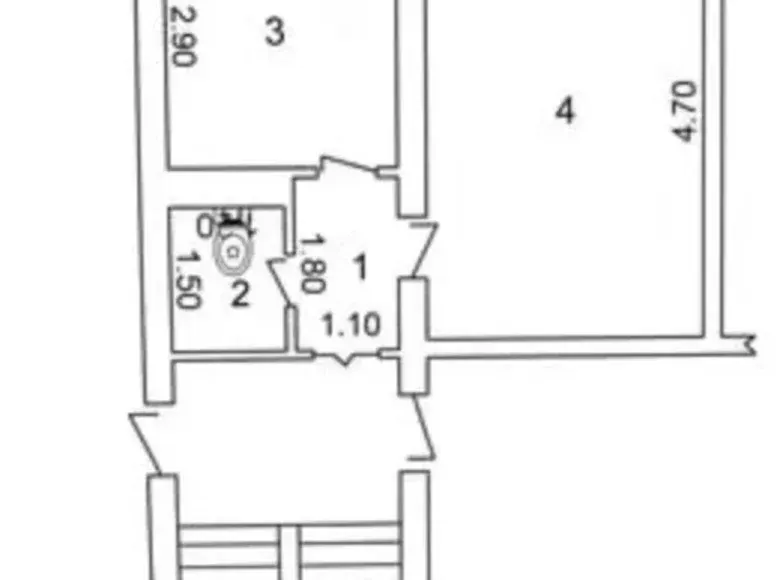 Сотилади 1 хонали квартира, 26 м², 1/4 қават — Чилонзор тумани