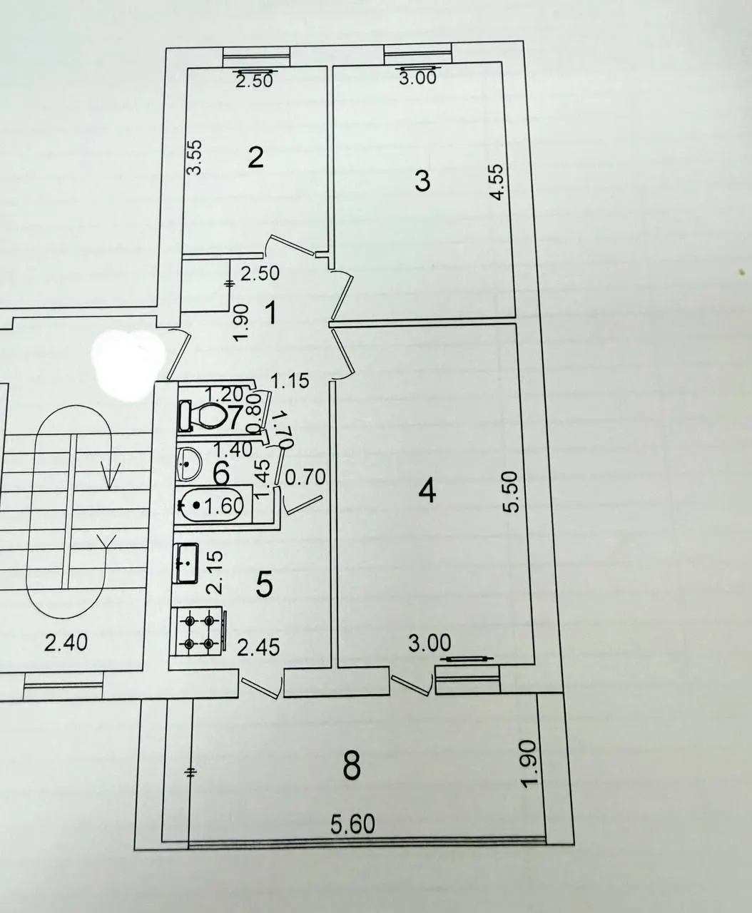 Сотилади 3 хонали квартира, 70 м², 4/5 қават — Чилонзор тумани
