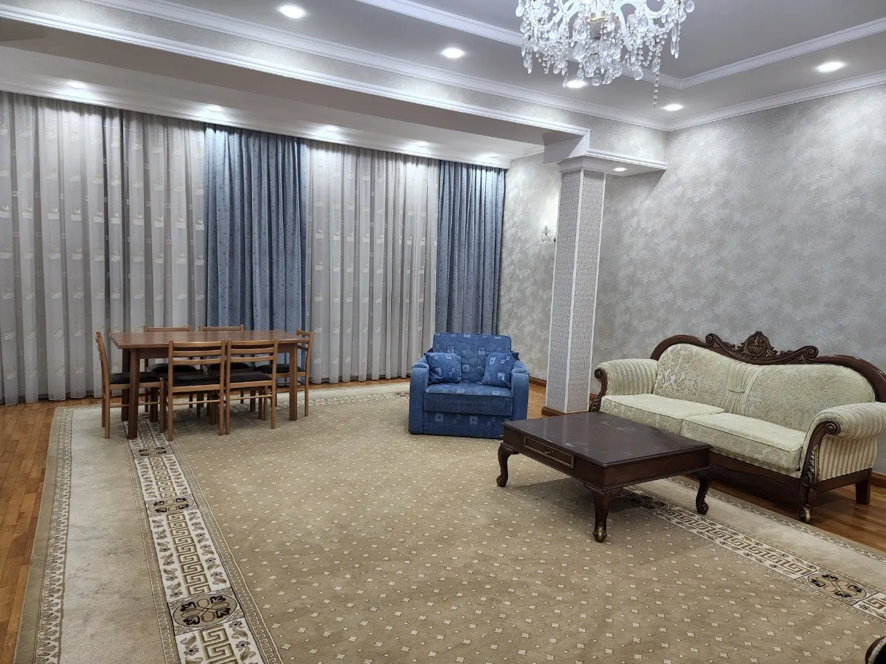 Ижарага берилади 3 хонали квартира, 120 м², 3/4 қават — Миробод тумани