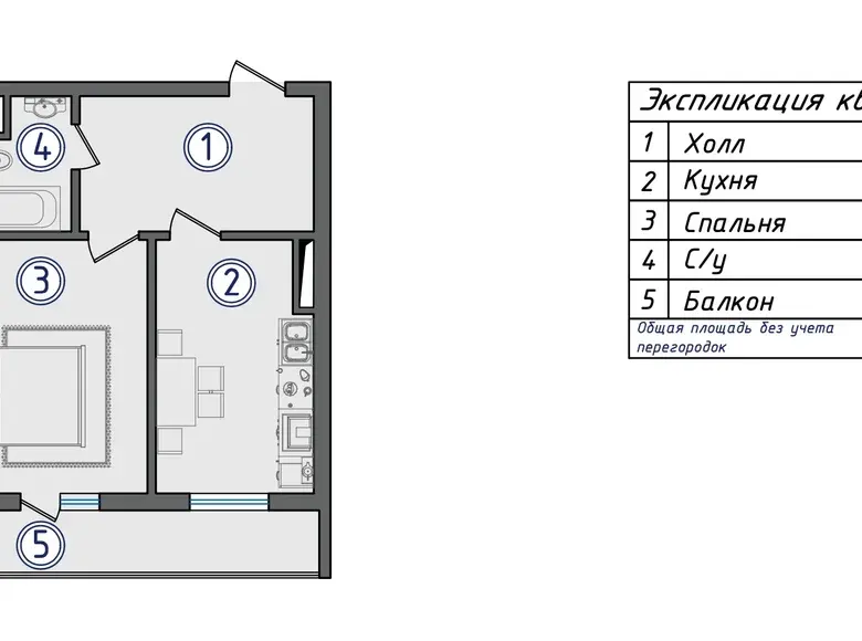 Сотилади 2 хонали квартира, 50 м², 3/6 қават — Юнусобод тумани