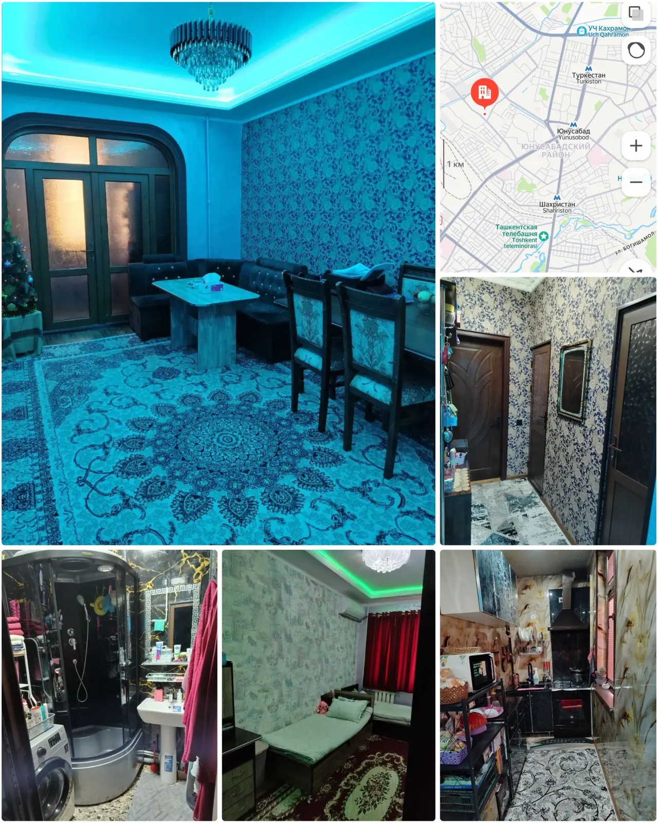 Sotiladi 2 xonali kvartira, 55 m², 3/4 qavat — Yunusobod tumani