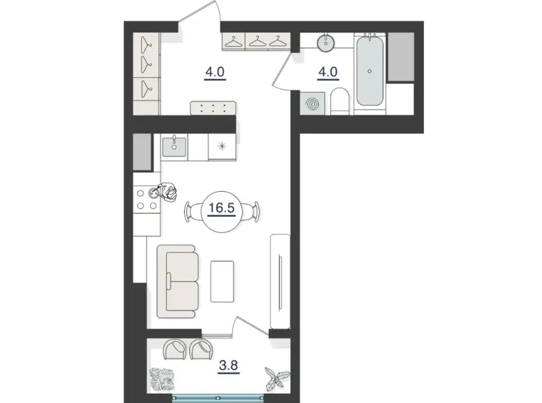 Продаётся 1-комнатная квартира, 30 м², 15/30 этаж — Яшнабадский район