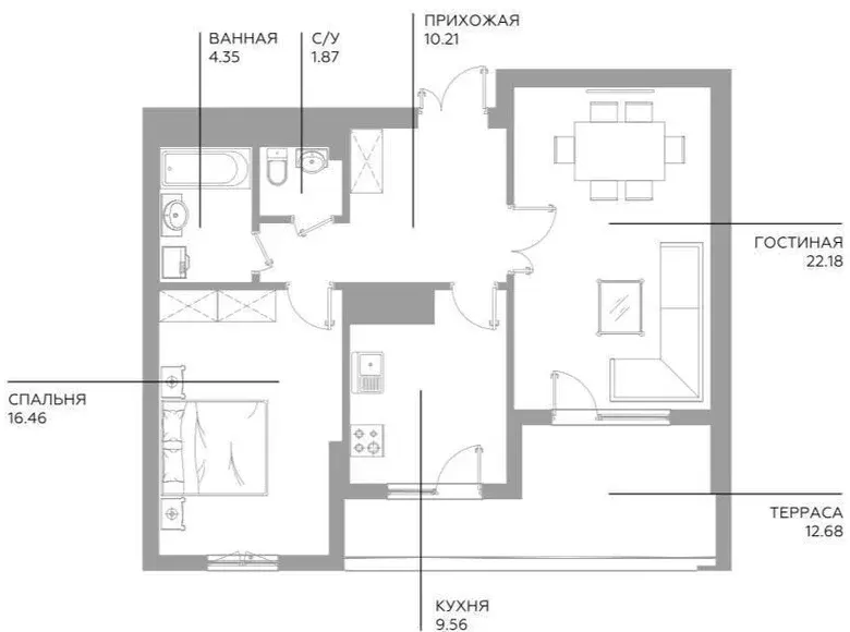 Продаётся 2-комнатная квартира, 76 м², 5/14 этаж — Яшнабадский район