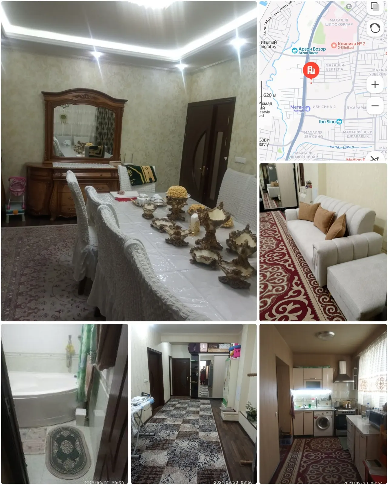 Продаётся 3-комнатная квартира, 82 м², 2/9 этаж — Шайхантахурский район