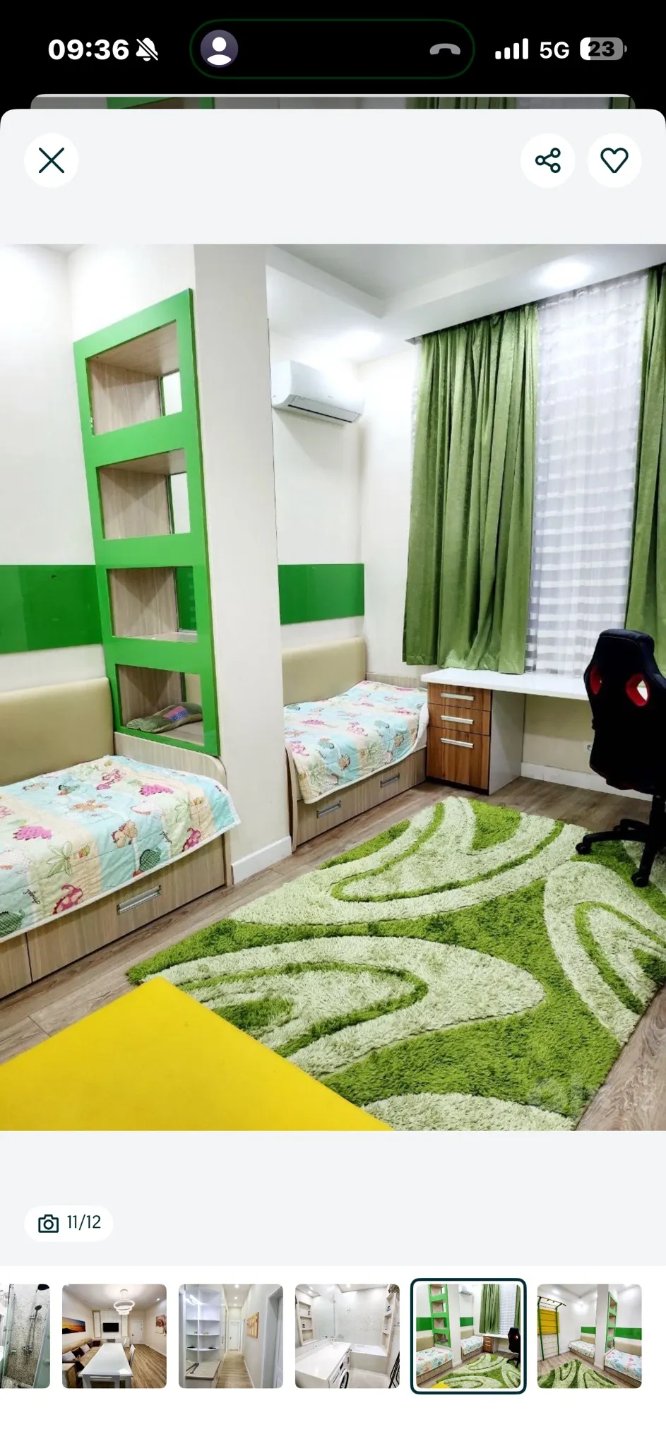 Ижарага берилади 4 хонали квартира, 120 м², 2/9 қават — Миробод тумани