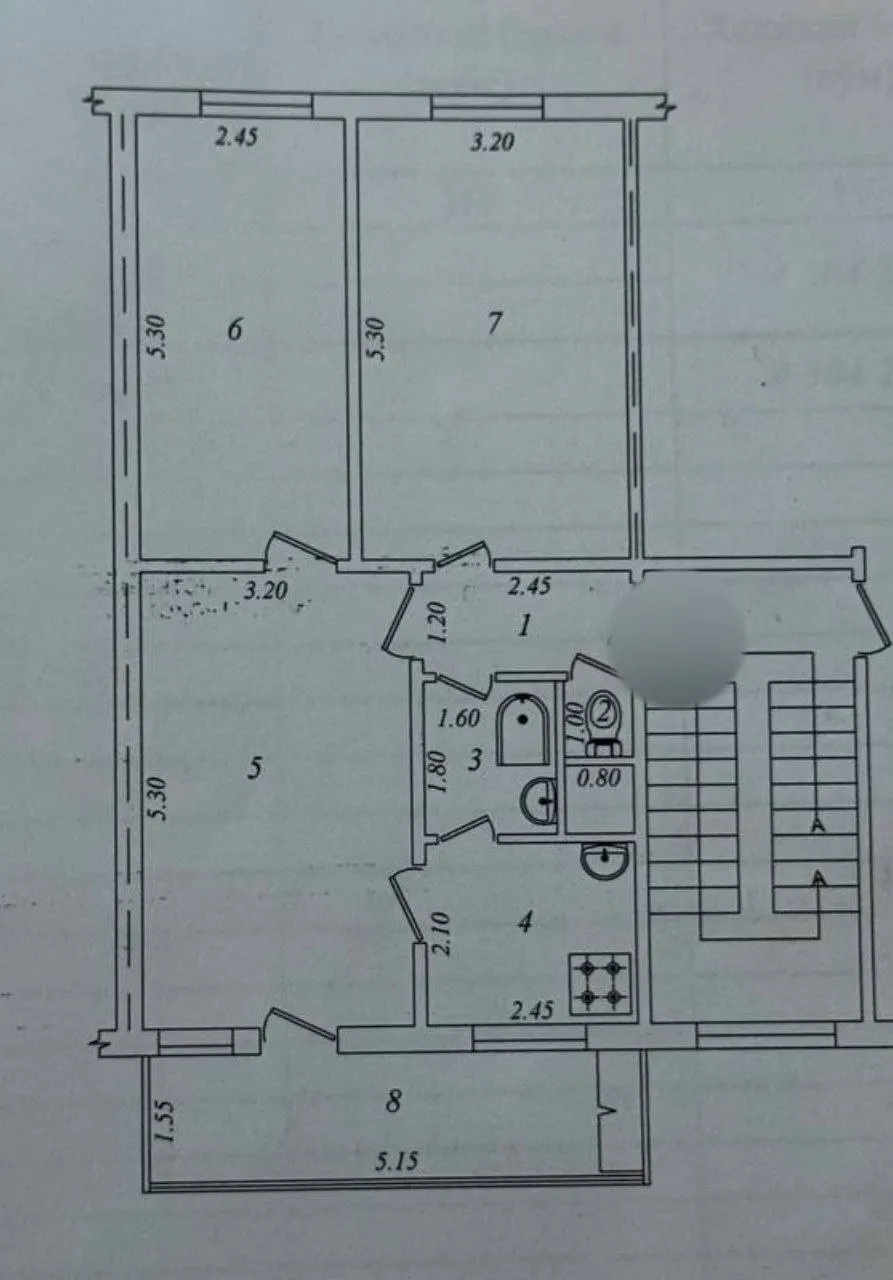 Sotiladi 3 xonali kvartira, 68 m², 4/4 qavat — Yunusobod tumani