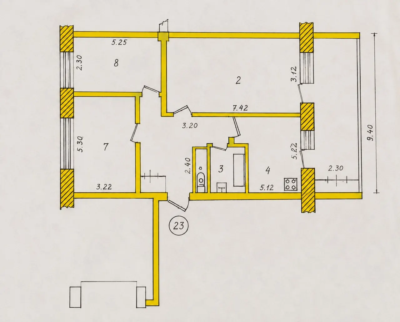 Sotiladi 3 xonali kvartira, 68 m², 3/4 qavat — Yunusobod tumani