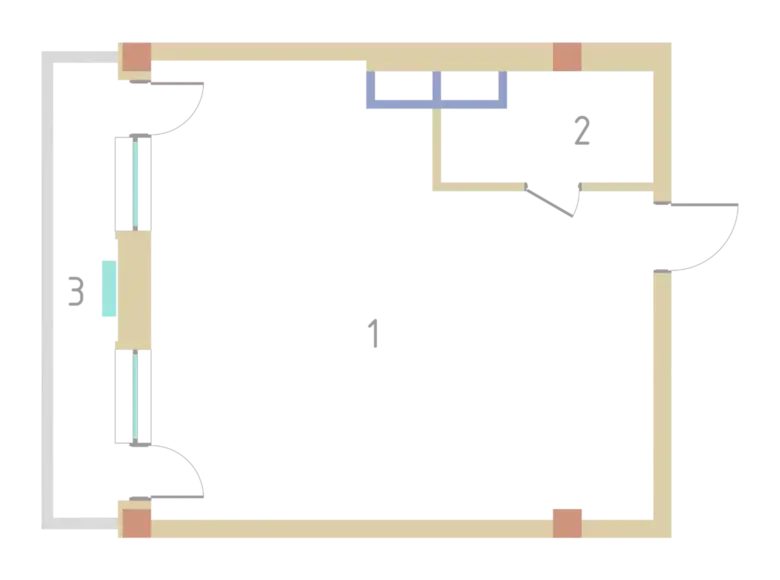 Сотилади 1 хонали квартира, 48 м², 9/9 қават — Сергели тумани