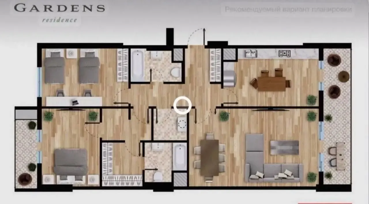 Продаётся 4-комнатная квартира, 110 м², 6/8 этаж — Шайхантахурский район