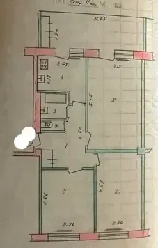 Продаётся 3-комнатная квартира, 72 м², 3/4 этаж — Юнусабадский район