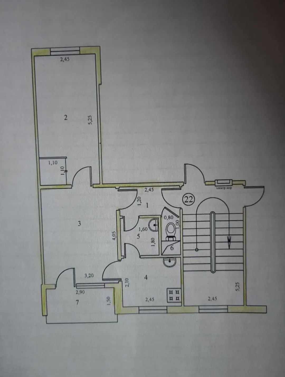 Sotiladi 2 xonali kvartira, 42 m², 4/4 qavat — Chilonzor tumani