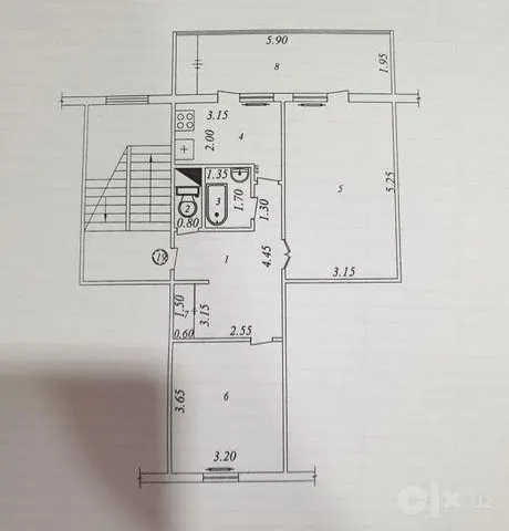 Продаётся 2-комнатная квартира, 61 м², 2/4 этаж — Юнусабадский район