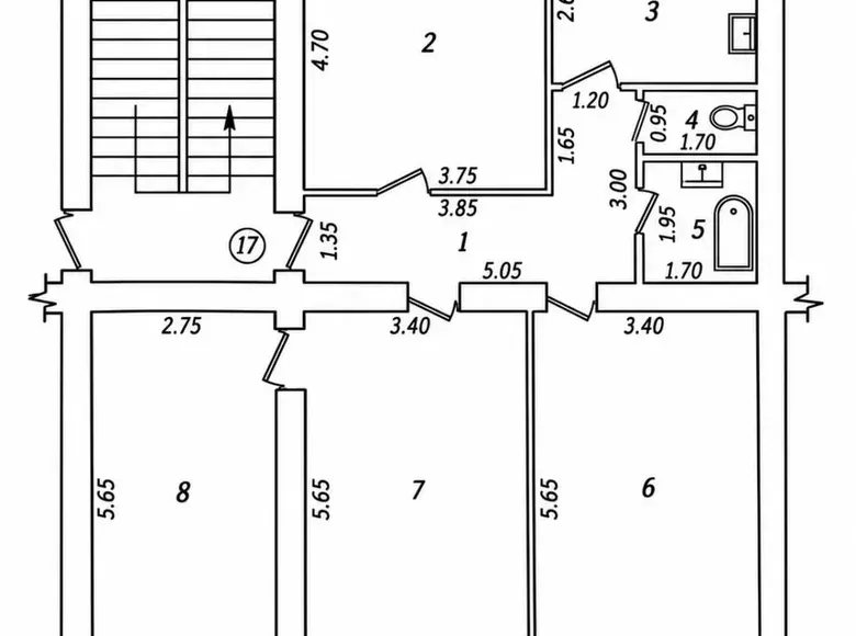 Сотилади 4 хонали квартира, 92 м², 3/4 қават — Яккасарой тумани
